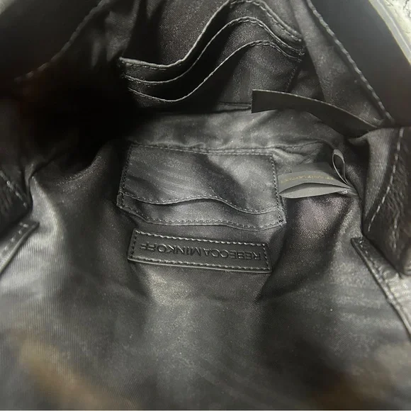 EUC Rebecca Minkoff Black Chevron Crossbody Bag